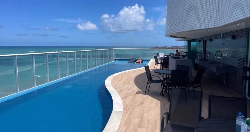 Flat de Alto Padrão na Pajuçara | 30m² | Frente Mar - Maceió