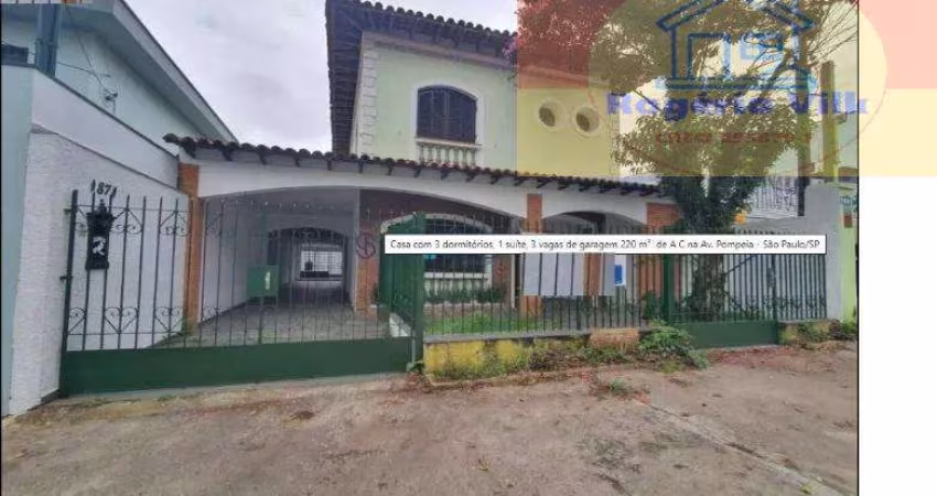 Aluga - Ampla Casa na Pompéia ? Espaço, Conforto e Localização Privilegiada!