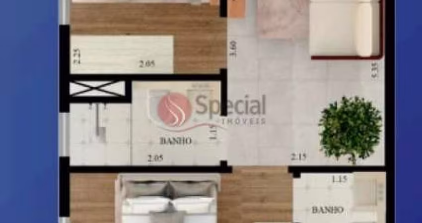 Apartamento de 37 metros na Vila Matilde.