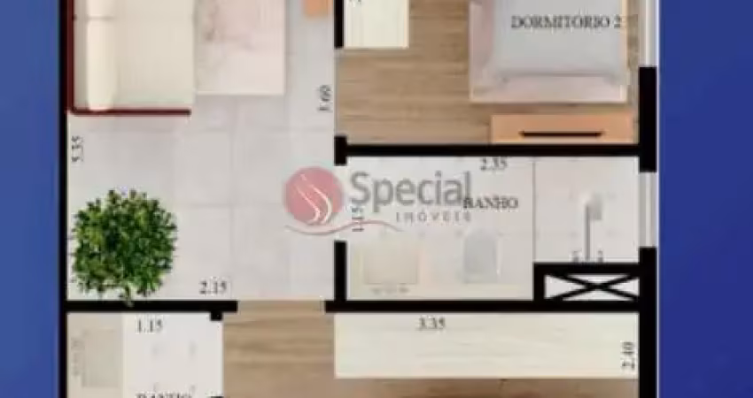Apartamento de 39 metros na Vila Matilde.