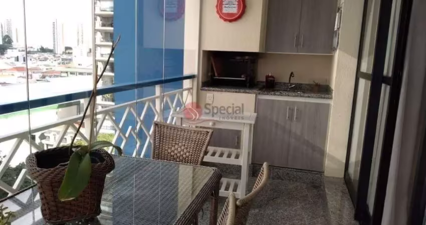 Apartamento com Varanda Gourmet  e 3 dorms no Tatuapé