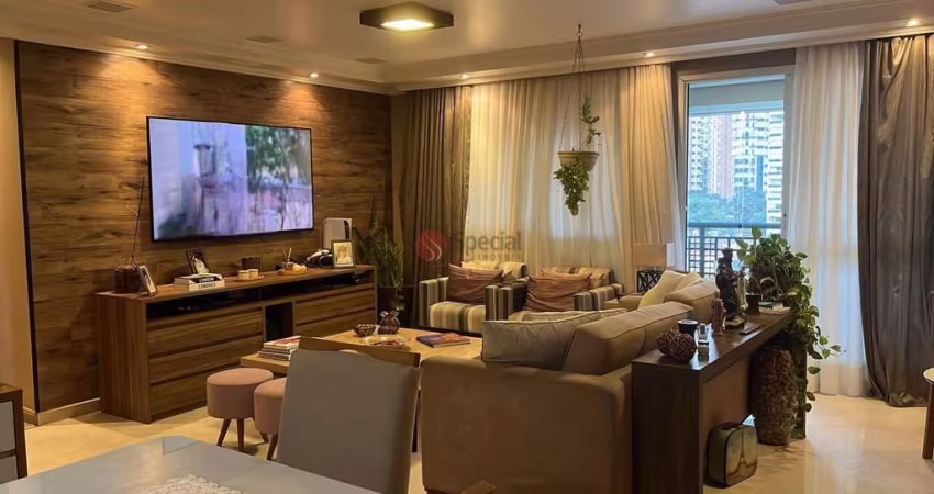 Apartamento à venda no Anália Franco, 130 m², 3 quartos, 1 suíte com , varanda gourmet  e 3 vagas .
