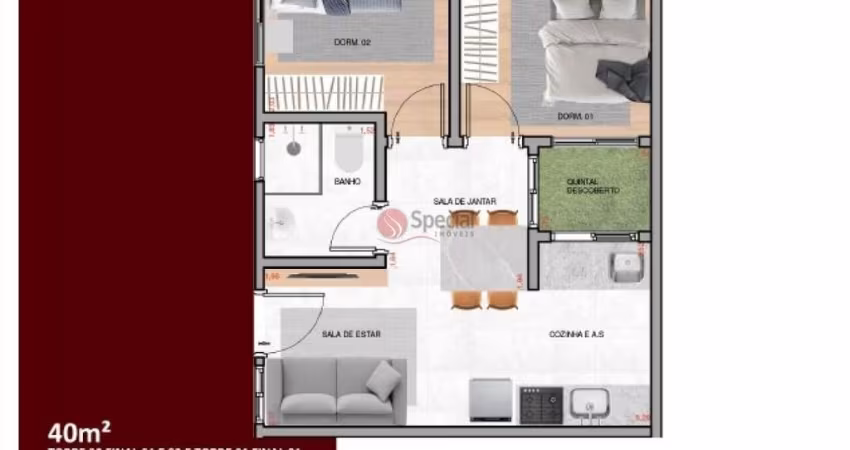 Apartamento na Vila Carrão com 40 metros. Lançamento.