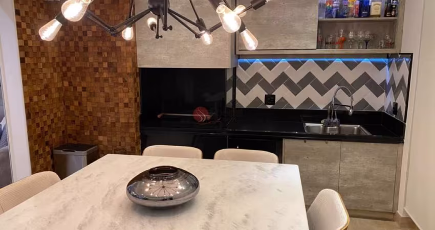 Apartamento com 109M² Útil, varanda gourmet ,próximo ao Shopping Anália Franco.