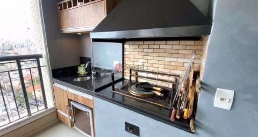 Apartamento no Tatuapé com sacada gourmet, 3 suítes e 3 vagas.