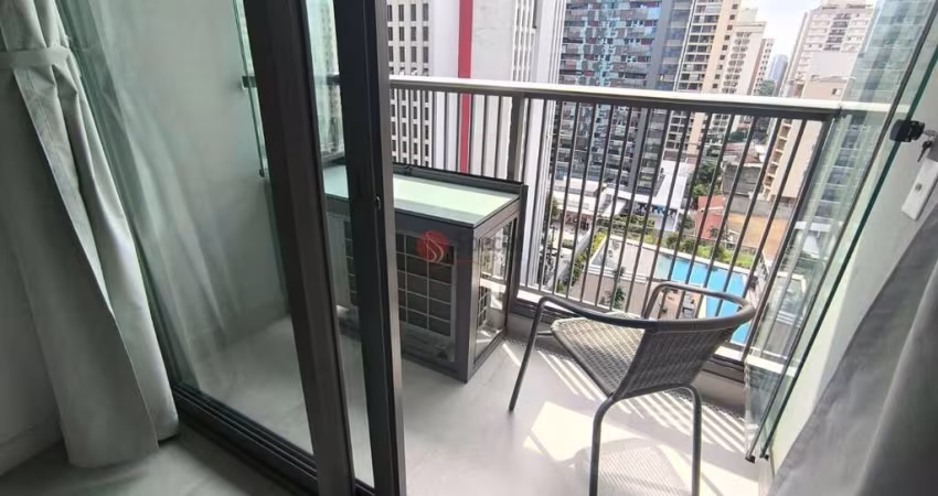 Apartamento stúdio de 26 metros mobiliado e  com ar condiciondo