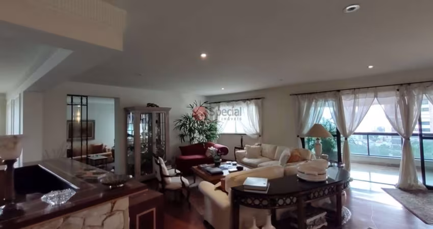 Apartamento de Alto Padrão com 375 m², 4 suítes, 5 vagas, e lazer completo.