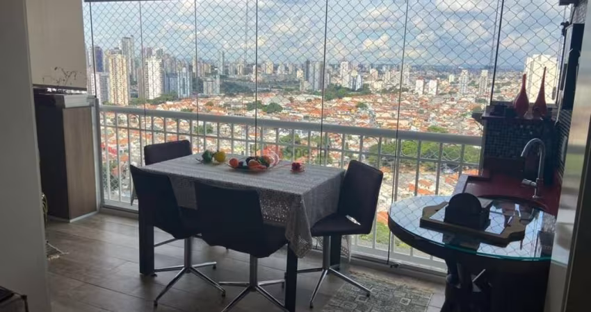Apartamento na Mooca com 93 metros 3 quartos e 2 vagas de garagem, com varanda gourmet.