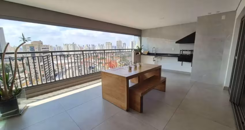 Apartamento de alto padrão na mooca, 3 suítes, 159 m² e varanda gourmet.