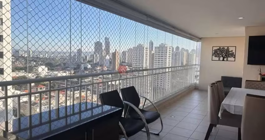 Apartamento no anália franco com 124 m²,  3 quartos e 3 vagas com varanda gourmet.