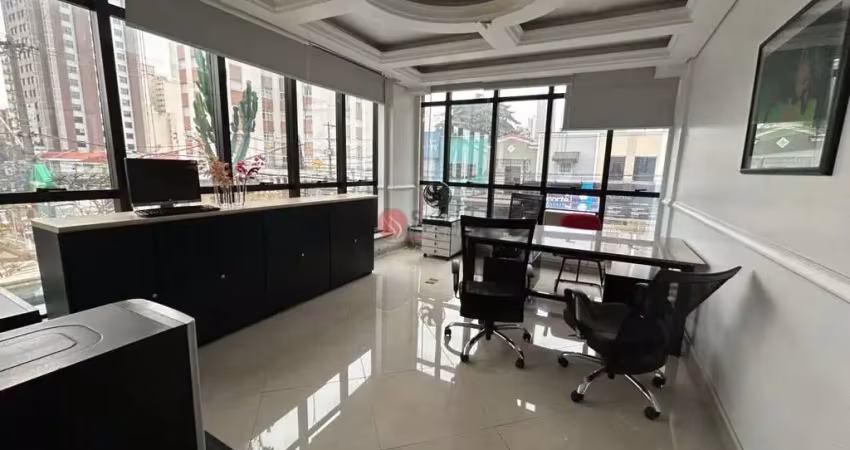 Sala comercial no tatuapé, 23 metros, 3 banheiros, com recepção, próximo do metrô carrão.
