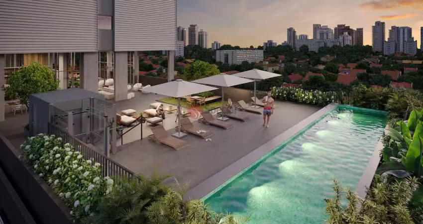 Studio moderno no anália franco de 24,83 m² privativos.  conforto e lazer em um só lugar.