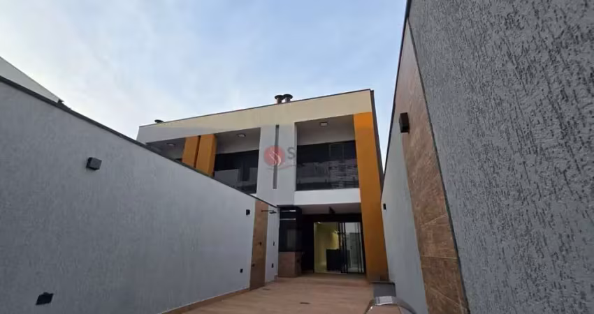 Sobrado novo na vila talarico, com 3 suítes, área gourmet e 3 vagas.