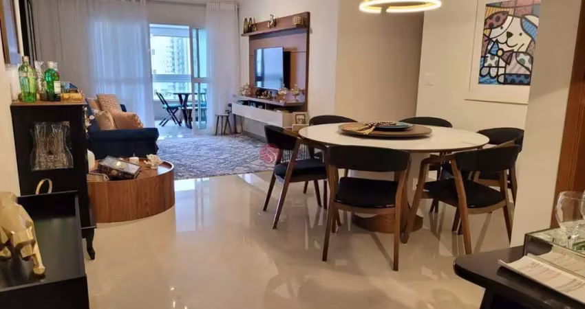 Apartamento mobiliado com 3 dormitórios à venda, 165 m²- caiçara - praia grande/sp