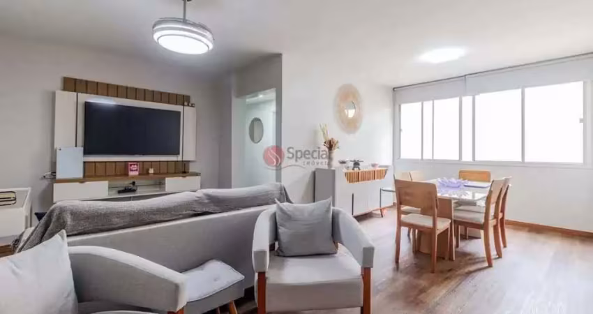 Apartamento no paraíso amplo e reformado, 97 m², 2 dormitórios e 1 vaga de garagem.