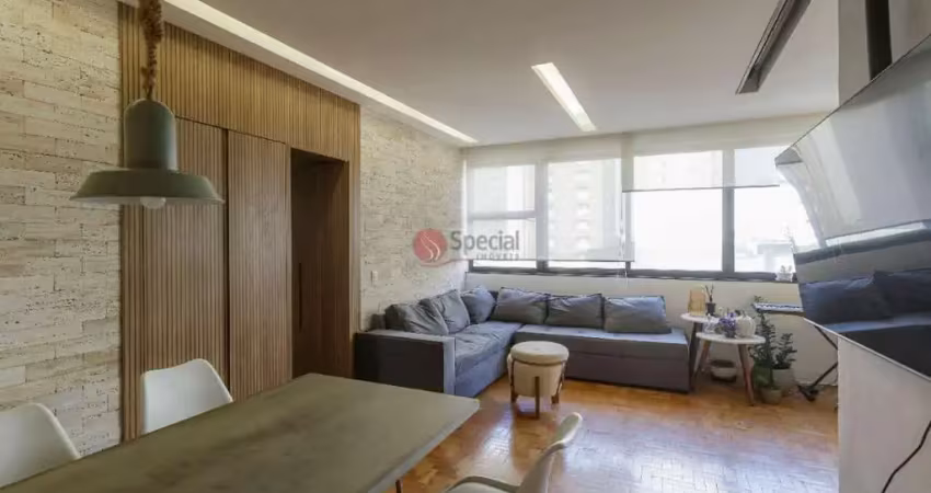 Apartamento em indianópolis, reformado com 105m², 3 dormitórios, 1 vaga.