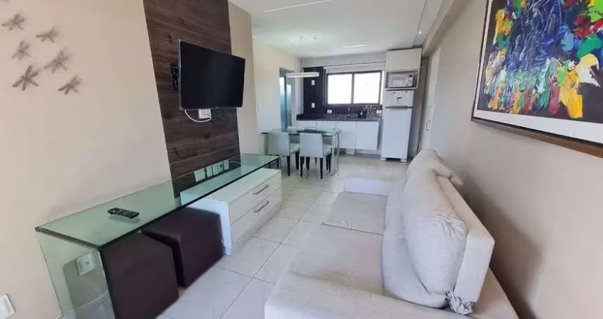 Apto Flat com serviços, mobiliado e equipado em BV, com vista linda pro mar, piscina, 1 vaga.