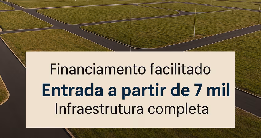 Terrenos em Araquari com entrada Facilitada