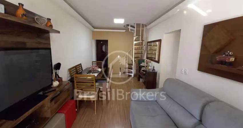Cobertura duplex à venda com 159,00m² e 3 quartos em meier, rio de janeiro - rj
