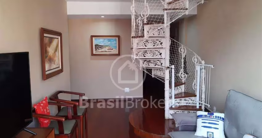 Cobertura duplex à venda com 194,00m² e 3 quartos em andaraí, rio de janeiro - rj