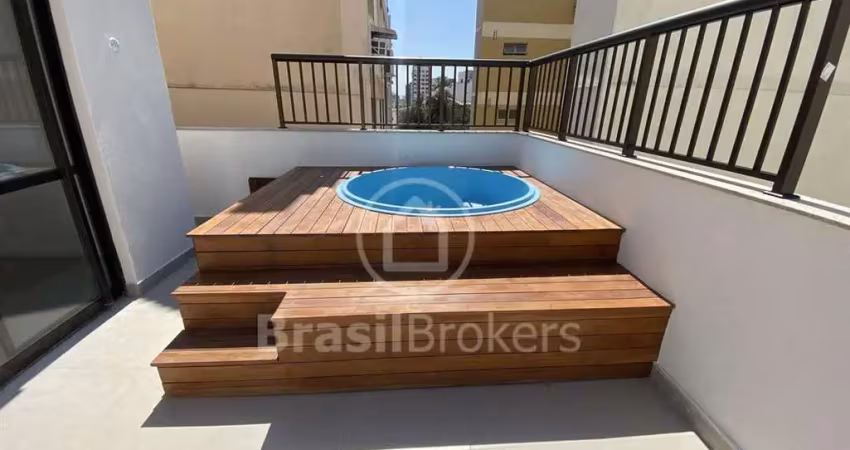 Cobertura duplex à venda com 124,21m² e piscina na tijuca, rio de janeiro - rj