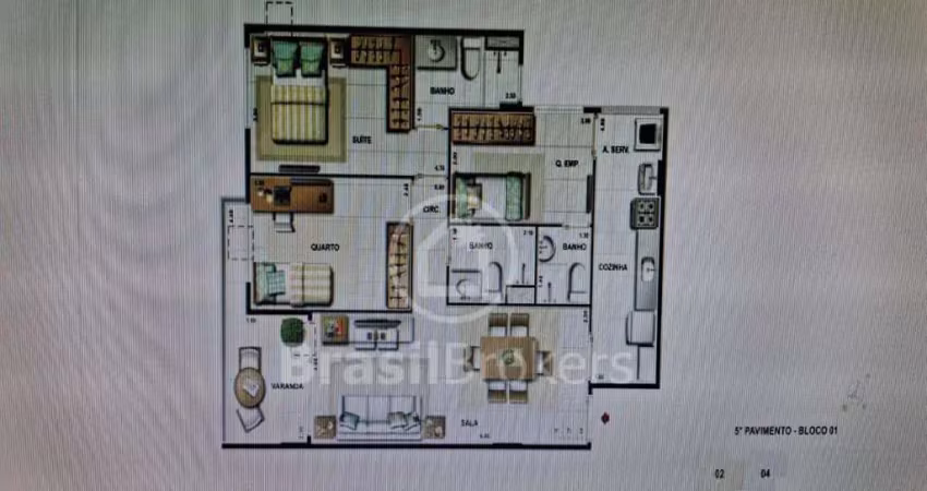 Apartamento com 2 quartos à venda na Rua Torres Homem, Vila Isabel, Rio de Janeiro