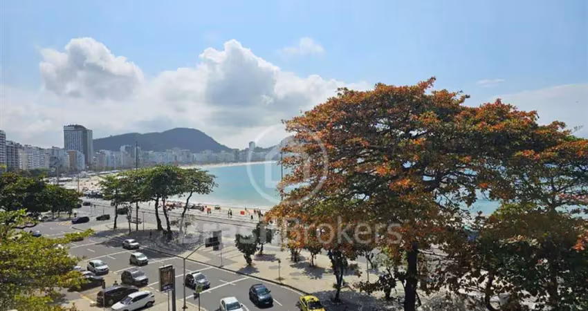 Apartamento com vista mar, 3 quartos e vaga à venda em copacabana