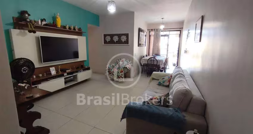 Apartamento à venda com 77,00m² e 3 quartos em tanque, rio de janeiro - rj