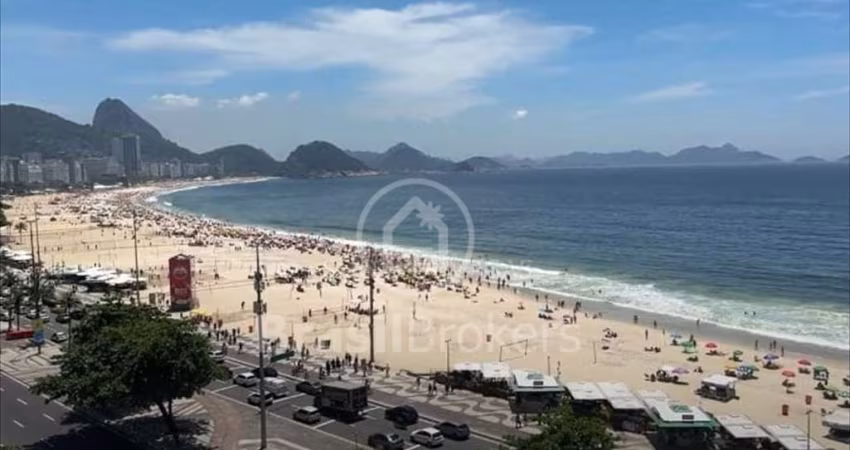 Espetacular Cobertura na Avenida Atlântica de Copacabana com vista par o Mar