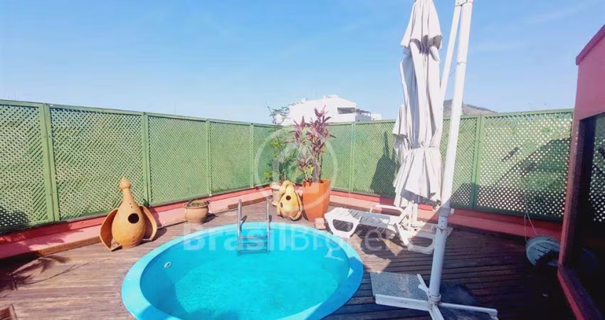 Cobertura com 3 quartos, piscina, 2 vagas de garagem em 200 m² na rua Raimundo Correia em Copacabana