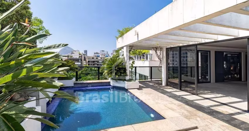 Cobertura duplex à venda com 413,00m² e 3 quartos em leblon, rio de janeiro - rj