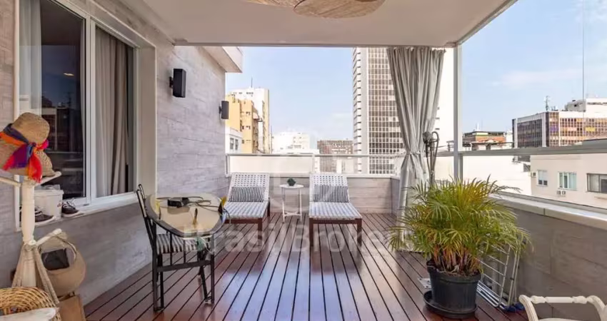 Cobertura linear com 158 metros quadrados, 3 quartos e vaga em ipanema!