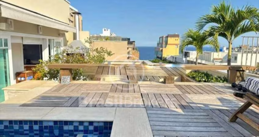CONDOMINIO DO EDIFICIO CONDE DO RIO - Cobertura Duplex 5 quartos, sendo 2 suítes