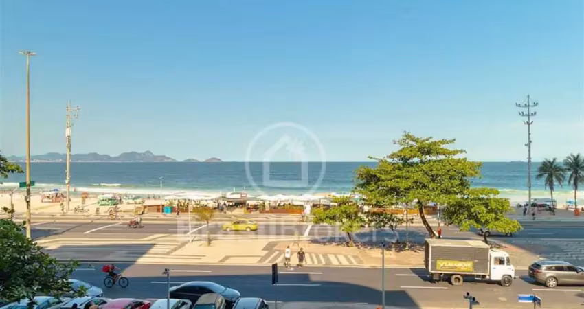 Apartamento à venda com vista mar, 174,00m² e 3 quartos em copacabana, rio de janeiro - rj