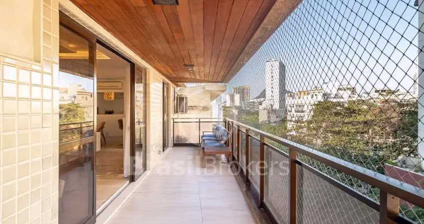 Leblon 240m2 avarandado e reformado 4 quartos suite 3 vagas