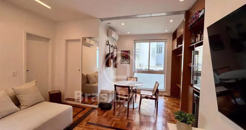 Leblon, rua dias ferreira, 2 quartos, totalmente reformado, 52m2