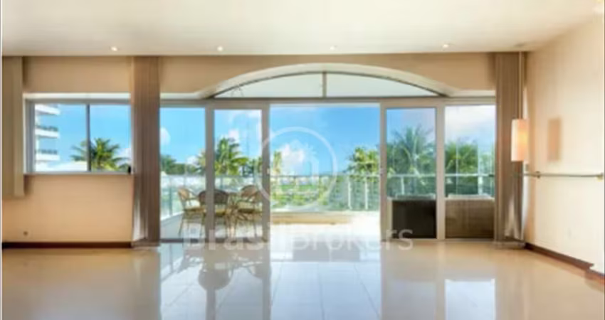 Barra da Tijuca, frontal mar, 4 quartos, 3 vagas, infratotal, 186m²