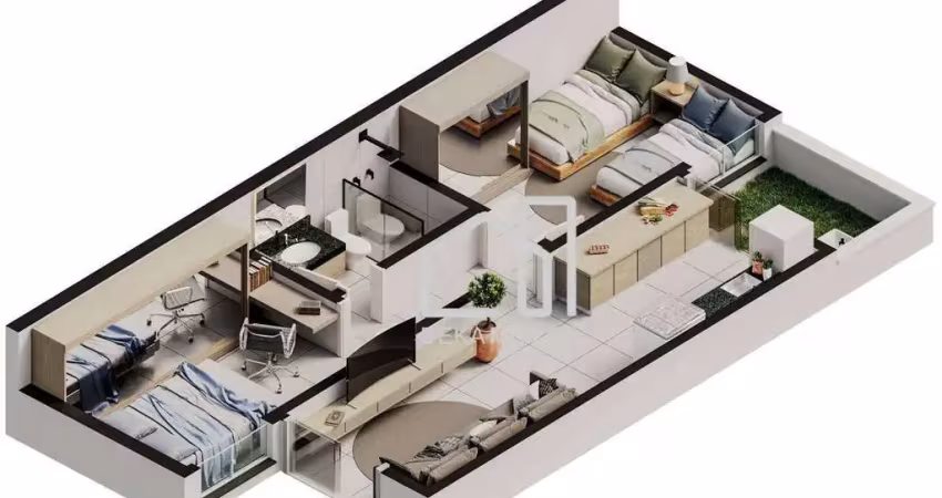 Casa com 2 dormitórios à venda, 43 m² por r$ 220.900 - morumbi - uberlândia/mg