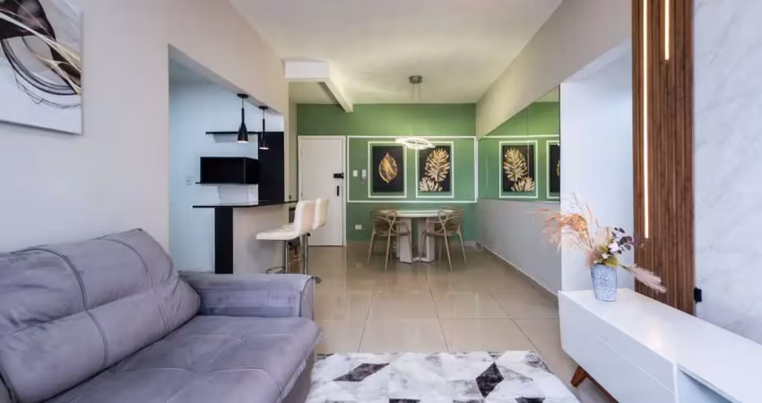 Apartamento para locação em santos, boqueirão, 2 dormitórios, 2 banheiros, 1 vaga