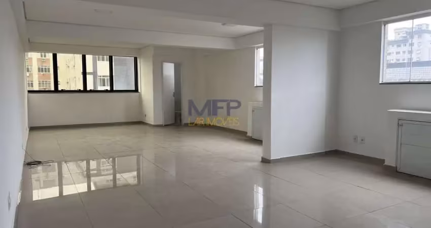 Sala comercial para locação em santos, aparecida, 1 dormitório, 2 banheiros