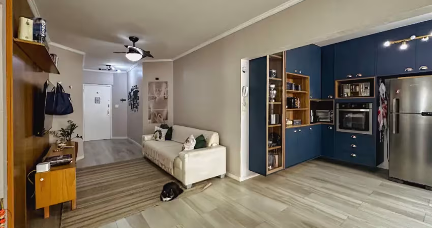 Apartamento 2 quartos  com vista para o mar na ponta da praia em santos
