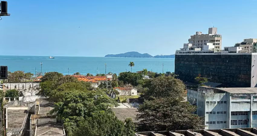 Apartamento de 1 quarto reformado com vista mar na aparecida em santos