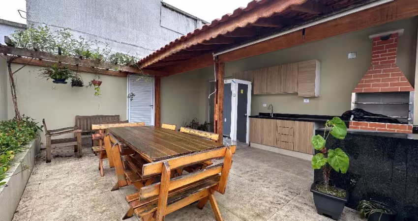 Cobertura duplex 4 quartos com área de lazer no boqueirão em santos