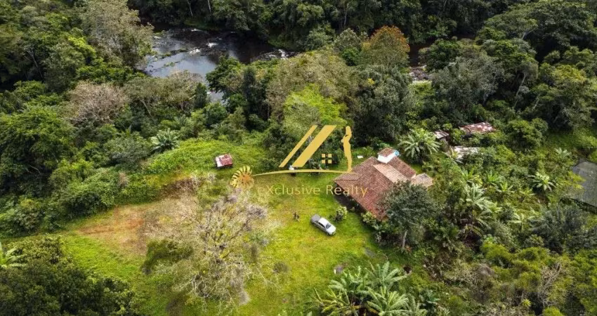 Fazenda de cacau no município de ilhéus, quase em itajuípe. 125 hectares. plantação de cacau e também de açaí.  o rio almada passa por dentro dela.