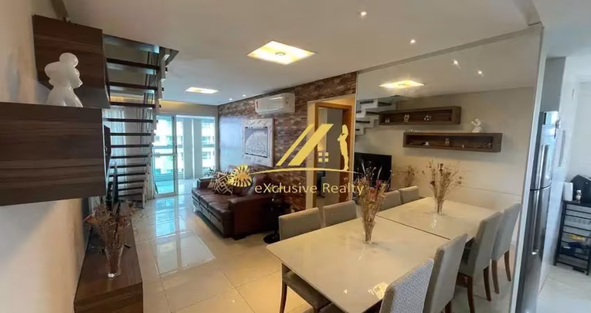 Cobertura Duplex 2 quartos com vista mar em Piatã, em plena Orla. 117,62m2, 1 vaga de garagem.Totalmente decorada e mobiliada. Prédio com piscina, etc