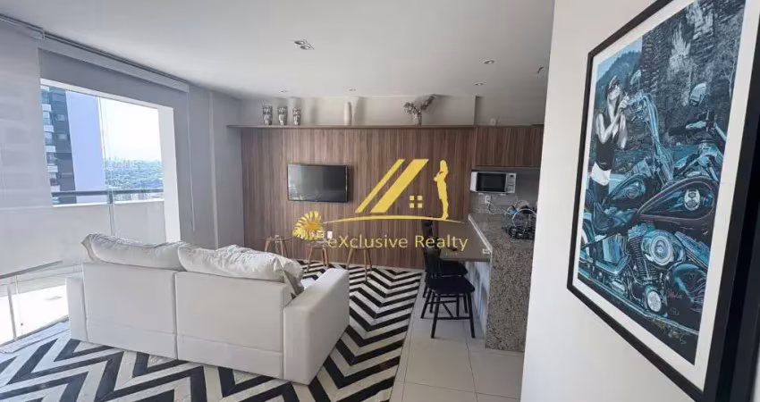 Apartamento duplex para aluguel! 2 suítes, andar super alto, vista fantástica no boulevard side, caminho das árvores. mobiliado e decorado. 2 vagas