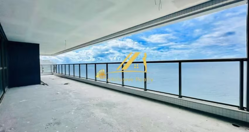 Apartamento 4 suítes com lavabo, varanda gourmet e varanda de apoio em ondina. undae ocean. 303m2, andar alto, com vista mar. 4 vagas. total infra