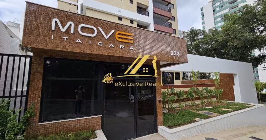 Move Itaigara - Apartamento de 2 quartos com suíte, lavabo e varanda no melhor do Itaigara! a 300m do Shopping Itaigara. Ótima infraestrutura de lazer