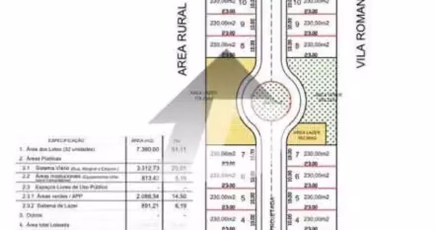 Terreno comercial à venda na Rua Aristides Zanoni, 260, Jardim das Palmeiras, Dracena