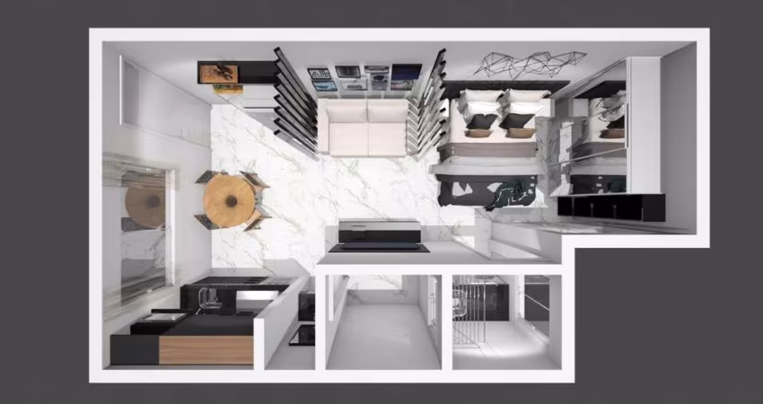 Apartamento para Venda em Carapicuíba, Jardim das Belezas, 1 dormitório, 1 banheiro, 1 vaga